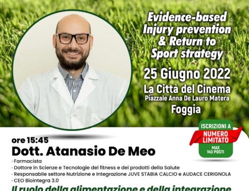 CONVEGNO “EVIDENCE – BASED INJURY PREVENTION AND RETURN TO SPORT STRATEGY”